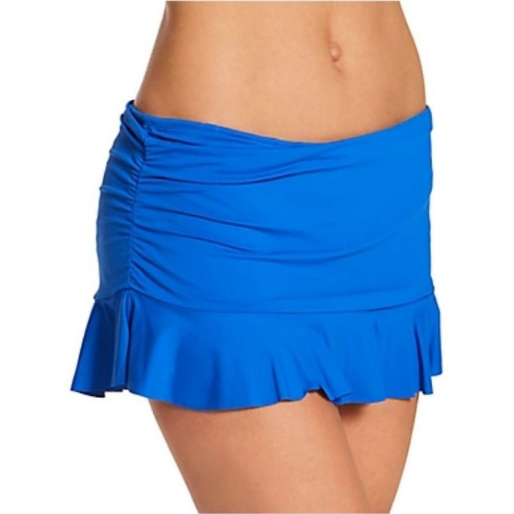 La Blanca Skirted Bikini Bottoms China Blue LB0IG91 14